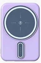High-Capacity 5000mAh Wireless Power Bank with Fast Charging & Magnetic Battery