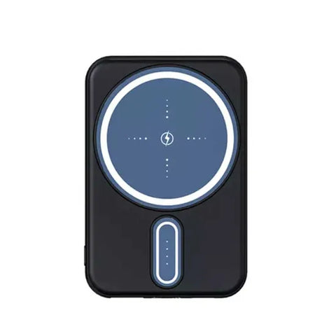 High-Capacity 5000mAh Wireless Power Bank with Fast Charging & Magnetic Battery